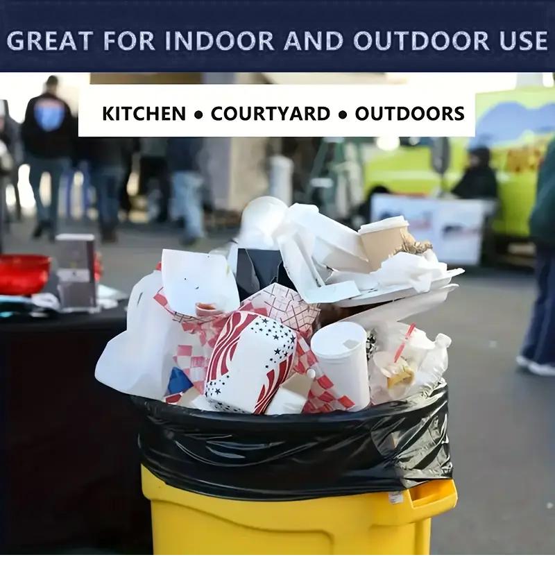 45 Bags 30 Gallon Black Disposable Large Trash Bags For Large Kitchen Trash Can, UltraStrong 45 Count 113.5L Multipurpose Cleaning Supplies For Industrial, Garden, Home,Commercial -Durable, Leak-Proof, Easy To Use Garbage Bag