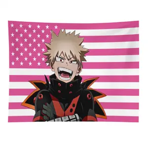 2025 Design Funny Tapestry Home Decor Items Bakugo Katsuki Flags Bedrooms Room Background Cloth Cute Outdoor Decor Banner Gifts Decoration