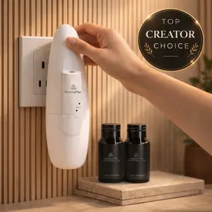 AromaPlan Smart Diffuser Plug-In Waterless — White — with 2 Diffuser Oils