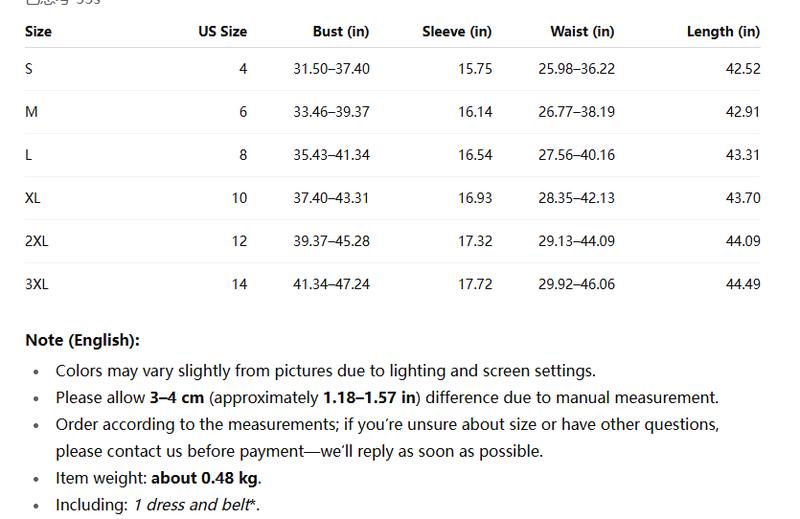 Women’s Pleated Midi Dress with 3/4 Puff Sleeves, Round Neck and Ring-Buckle Belted Waist, A-Line Silhouette with Back Keyhole — Elegant Choice for Work, Church & Wedding Guests