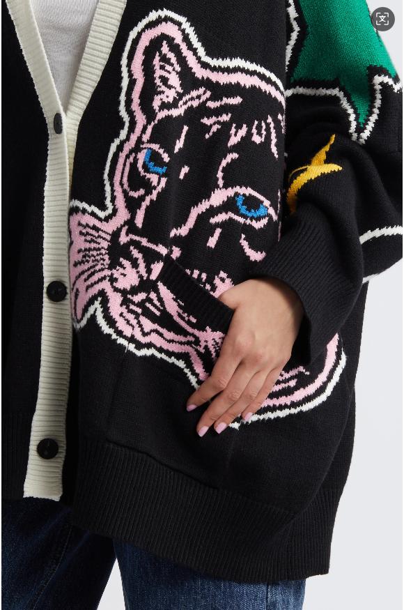 LALA Stylish and relaxed embroidered women's cardigan