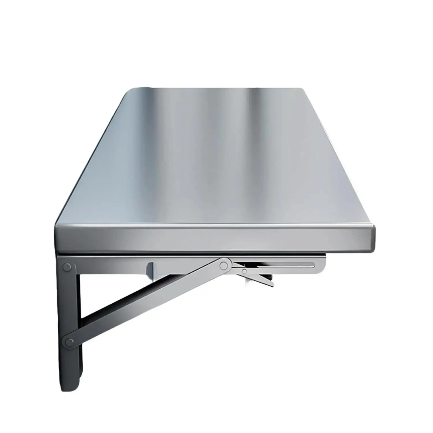 Wall Mounted Folding Table Folding Wall Desk Stainless Steel Folding Table Kitchen Storage Shelf Stainless Steel Wall Shelf Thickened Folding Bracket Wall Mounted Floating Shelf