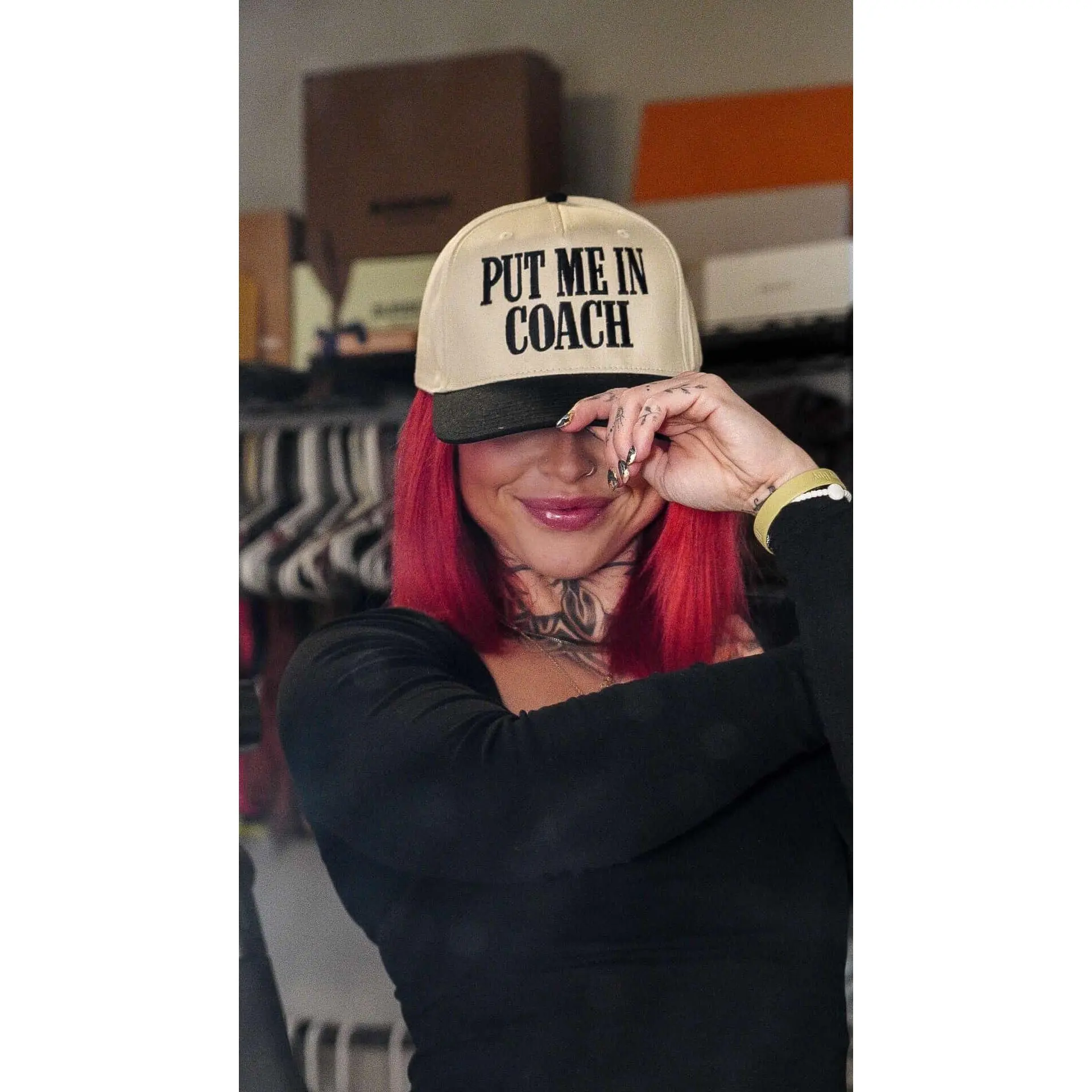 Put Me In Coach Trucker Hat