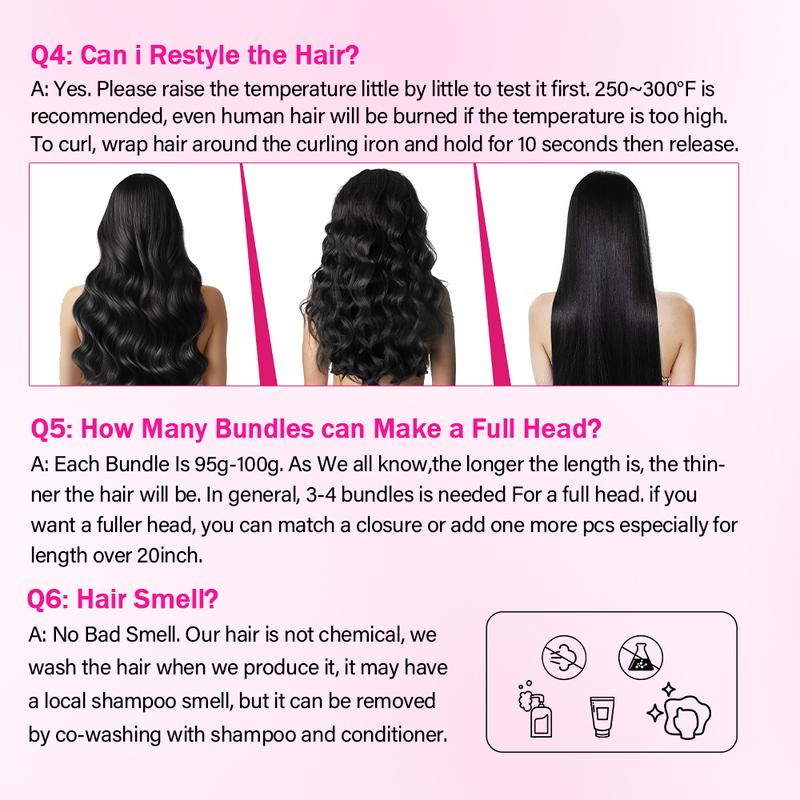 Brazilian Yaki Straight Hair Bundles 3 4 Bundles Human Hair Weave Raw Hair Bundles for Quick Weave