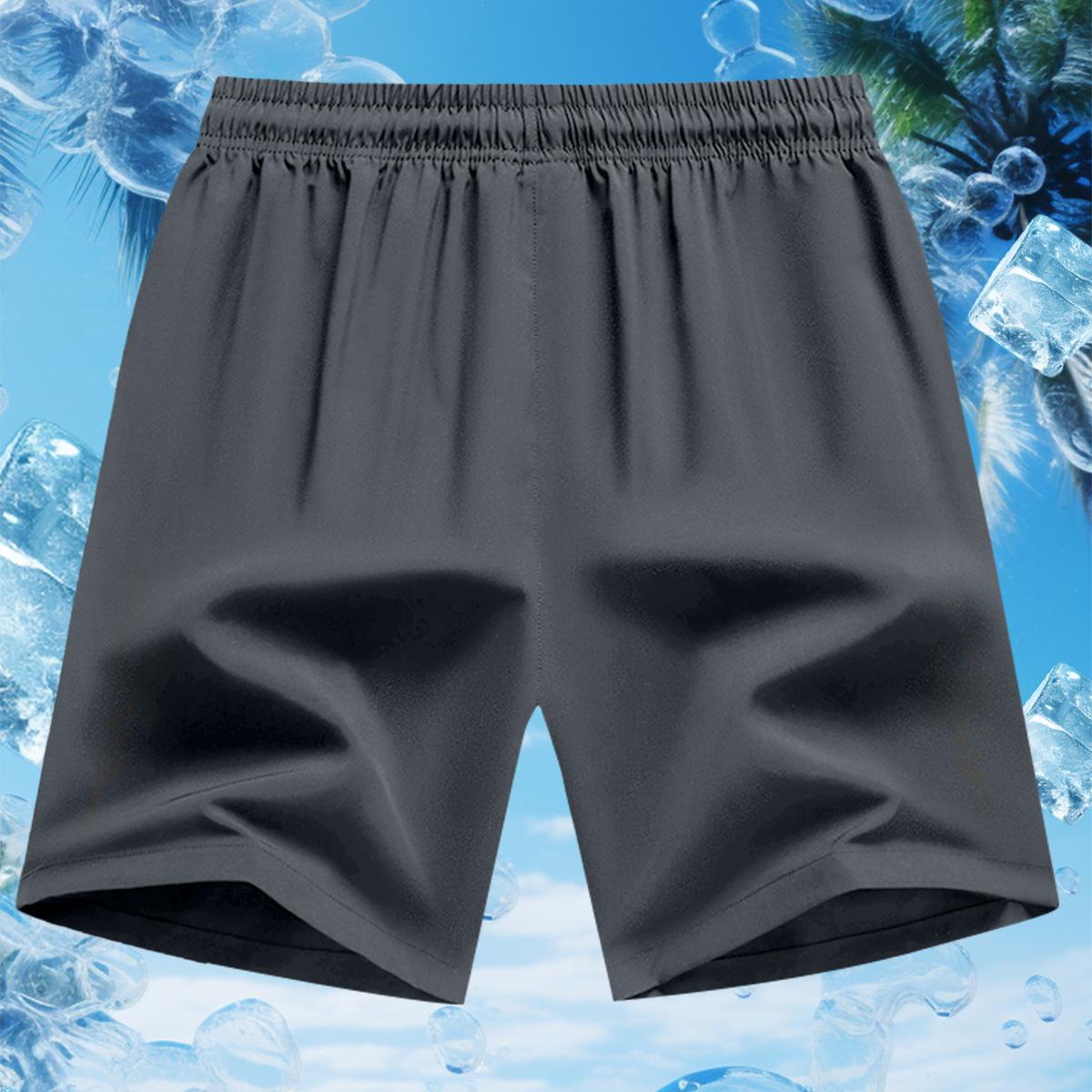 Men's Sports Casual Shorts Quick Dry Slight Stretch Breathable Shorts, Regular Fit, Zipper Drawstring, Perfect for Casual Everyday Wear workout gear