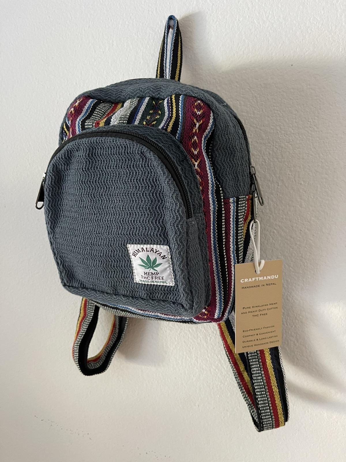 Mini himalayan pure Hemp+cotton backpack THC Free