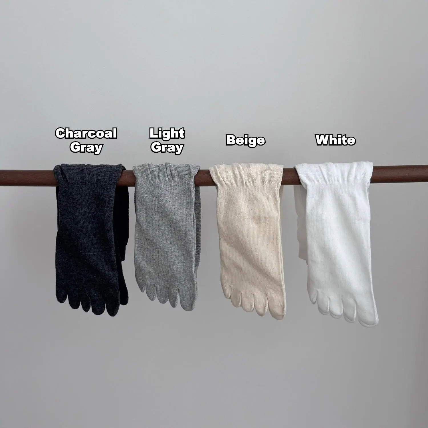 FiveFingers Ballet  Breathable Barefoot Comfort with Split-Toe Design for Line Dancing Comfortable Ankle Crew  long socks gang