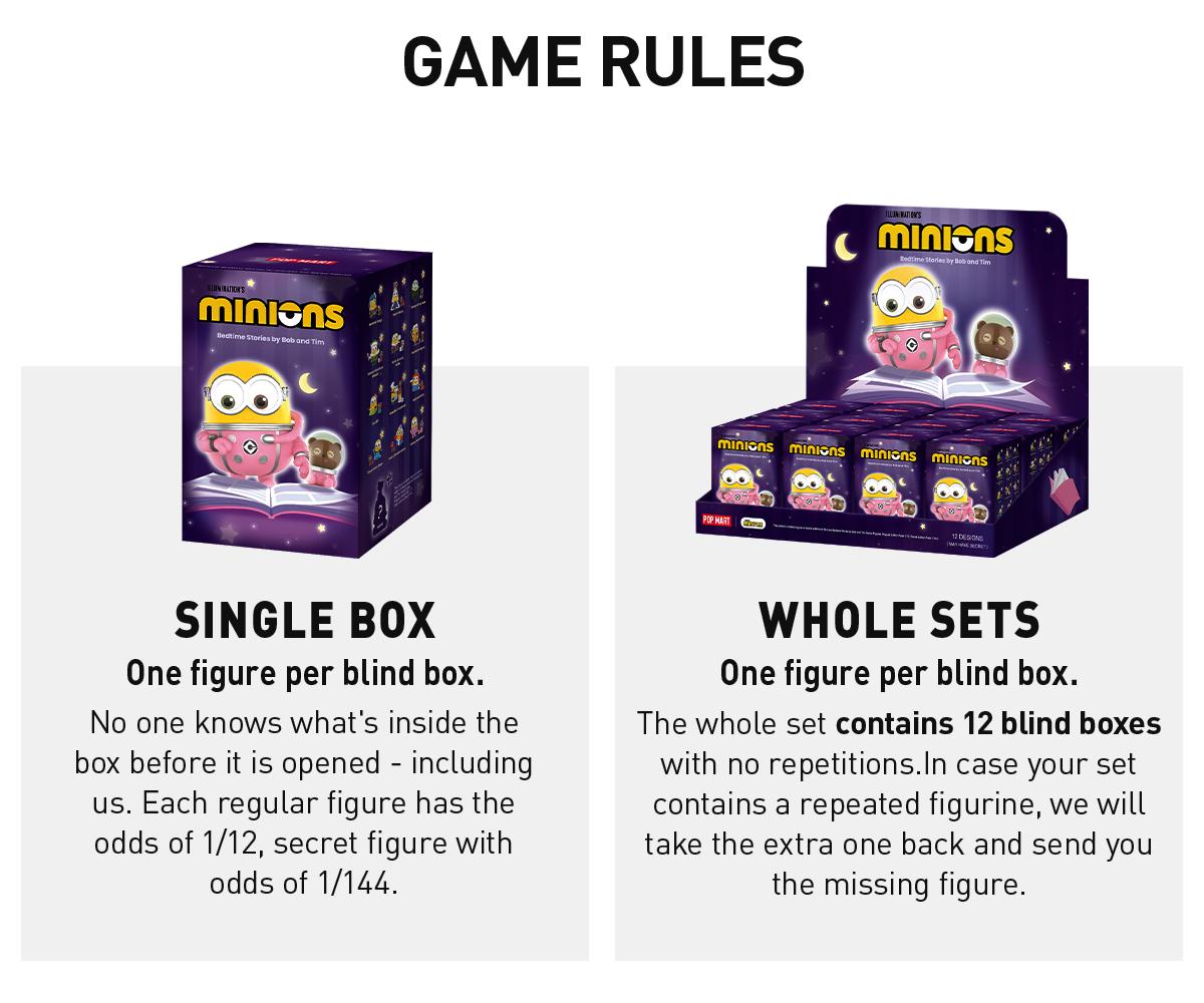 POP MART Minions Bedtime Stories by Bob and Tim Series Figures POP MART Minions Bedtime Stories by Bob and Tim Series Figures