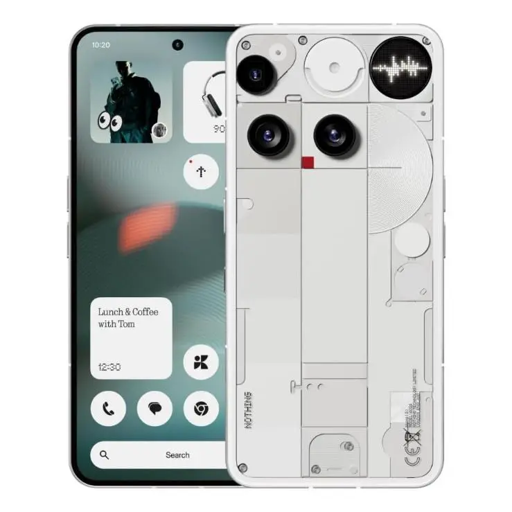 【Charli XCX Same Style】Nothing Phone (3) Cell Phone, 2025 New 5G Unlocked Phones 512GB, Android 15, Snapdragon 8s Gen4, AI Mobile Phones with Four 50MP Cameras & AMOLED Display, 5150mAh, Glyph Interface, Smartphone White