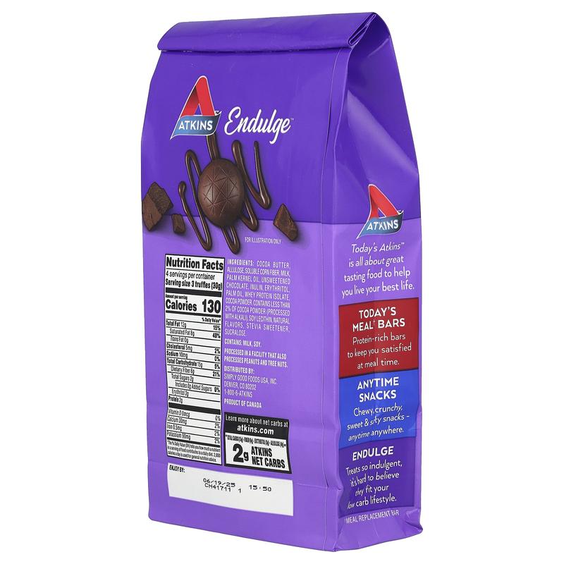 Atkins Endulge™, Truffles, Milk Chocolate, 12 Count, 0.35 oz (10 g) Each
