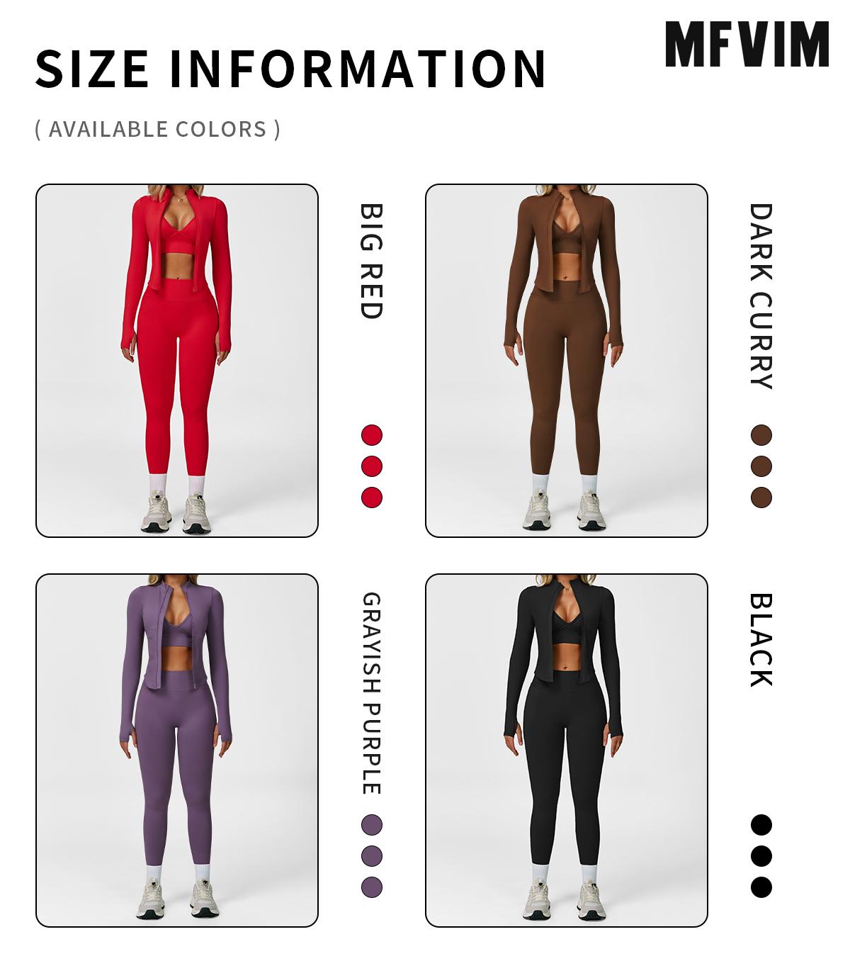 Women's Solid Criss Cross Crop Tank Top & High Waist Leggings & Zip Up Crop Jacket Tracksuit Set by MFVIM - Breathable Comfortable Outfits for Yoga, Gym, Workouts, Running, Yoga Wear, Workout Gym Clothing, Gym Sportswear, Casual Activewear SpringStatement