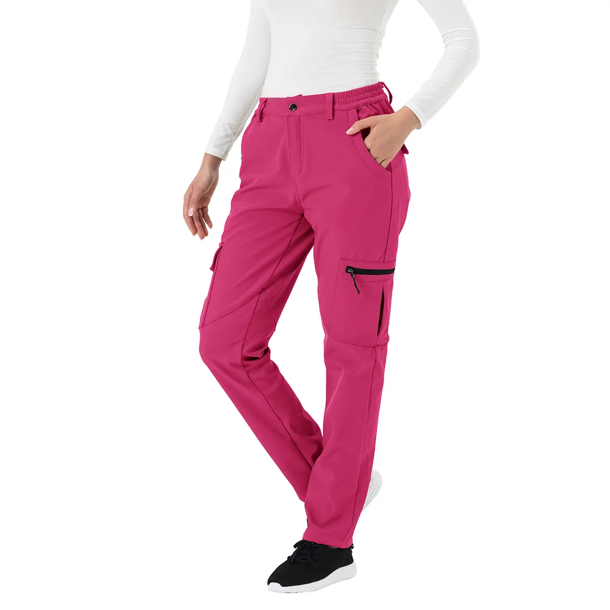 TBMPOY Women's Waterproof, Windproof, Insulated Outdoor Hiking Trousers - Water Resistant Pants for Snow Skiing