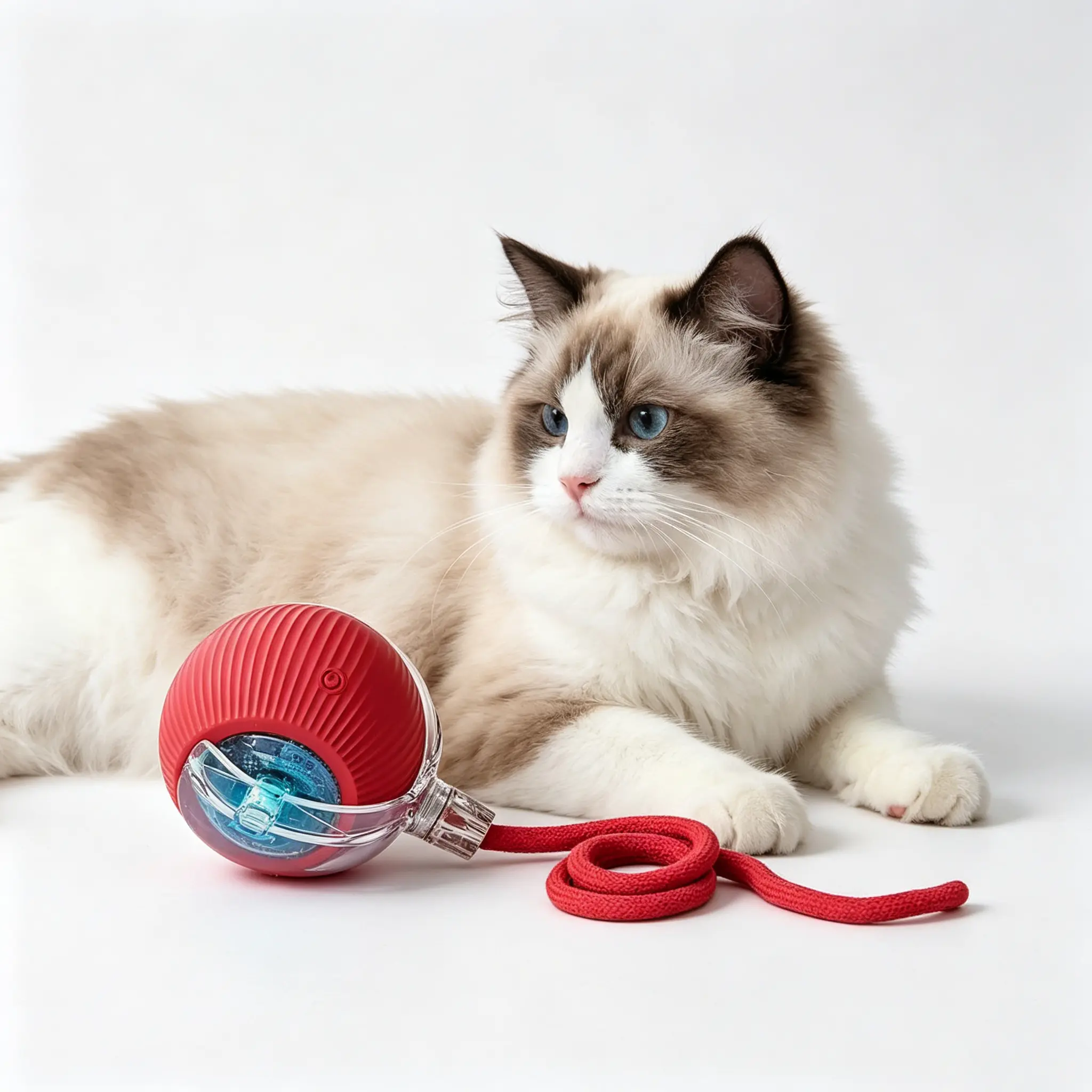 Interactive Automatic Rolling Ball Cat-Dog Toy, USB Rechargeable, Motion-Activated Chirping, Fast-Rolling on Carpet, Anti-Depression Indoor Pet Gift