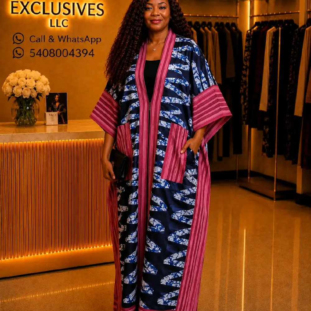 WOMEN KIMONO LONG DRESS