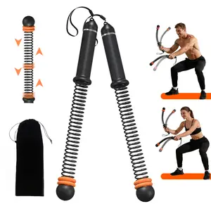 Newly Upgraded 2026 Ropeless Battle Ropes – Silent Weighted Cordless Training Rope, 2PCS Quiet Portable Fitness Equipment for Home Gym, HIIT Full-Body Workouts, Noise-Free Strength Training for Men & Women, Indoor & Outdoor Use