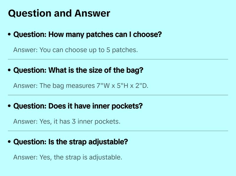 Build Your Own Belt Bag - Up to 5 Patches & Fillers