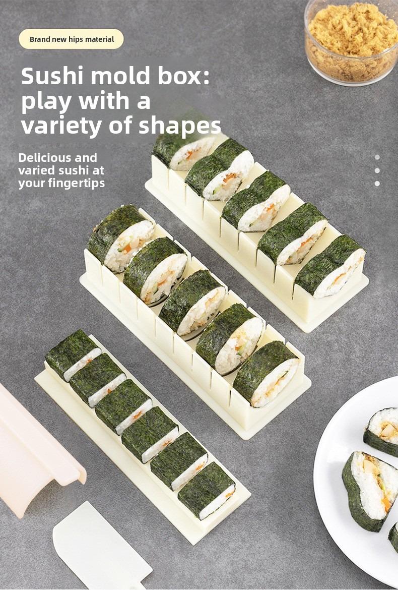 Sushi Mold Household Sushi Tool Set Seaweed Rice Roll Maker Nori Easy Sushi Kit Complete Set for Home Cooking