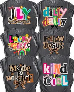 Preppy Girl Collage Y2K Shirt, Comfort Colors Shirt, Retro Coquette Positivity Tee, Trendy, Ransom Letter Typography, Christian Faith Tshirt