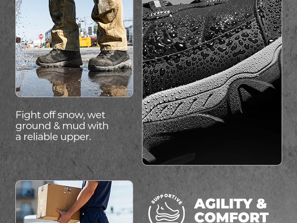 NORTIV 8 [Paladin-Steel] Men's Steel-Toe Work Boots - Breathable & Durable, Slip-Resistant, Round Toe, Cuban Heel, ASTM 2413-18 Boy Closed Construction Tough