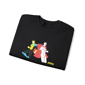 Invincible and Omniman embroidered crewneck sweatshirt | Season 4 Poster