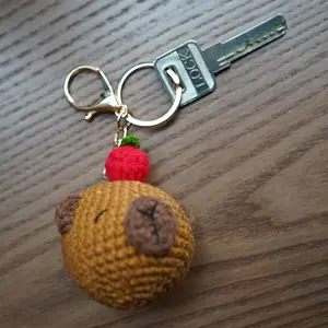 Bear Crochet Keychain, HandmadeAnimal Amigurumi Bag Charm