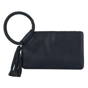 Fashion World Fashion Cuff Handle Tassel Wristlet Clutch