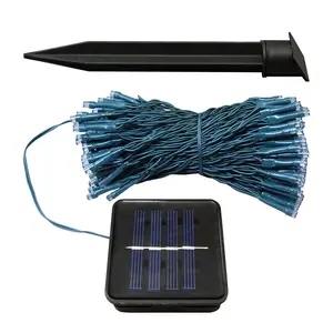 LumaBase Solar-Powered Mini String Lights with 100 Warm White Bulbs