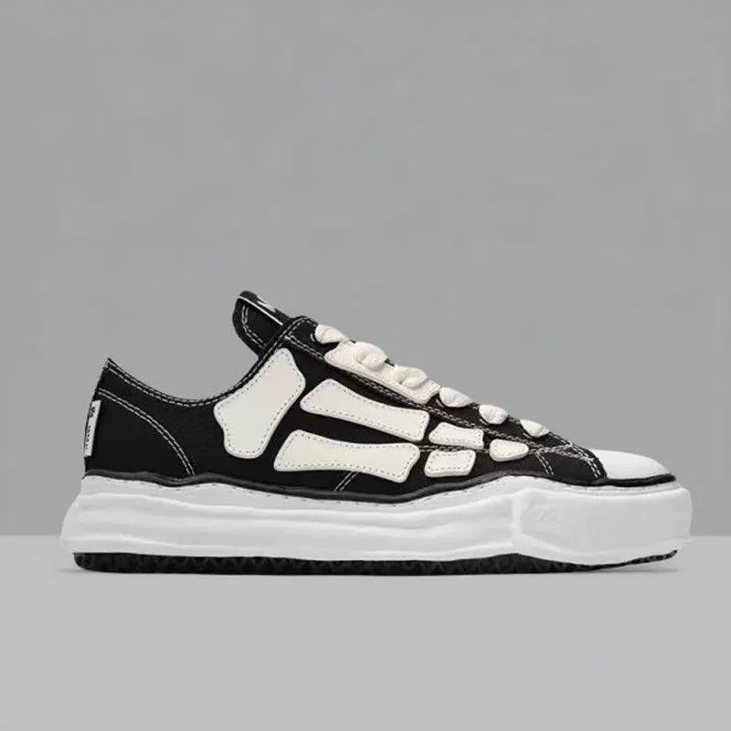 Men & Women Casual Shoes, Maison Mihara Yasuhiro Thick Sole Sneakers, Retro Twisted Canvas Shoes, Daily Wear, Anti-Slip, Durable, Lightweight