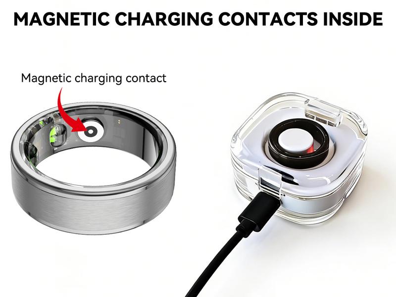 2026 New Sports Smart Ring – fitness Tracker with Heart Rate, Sleep, for Men & Women | No Subscription | Android & iOS Compatible