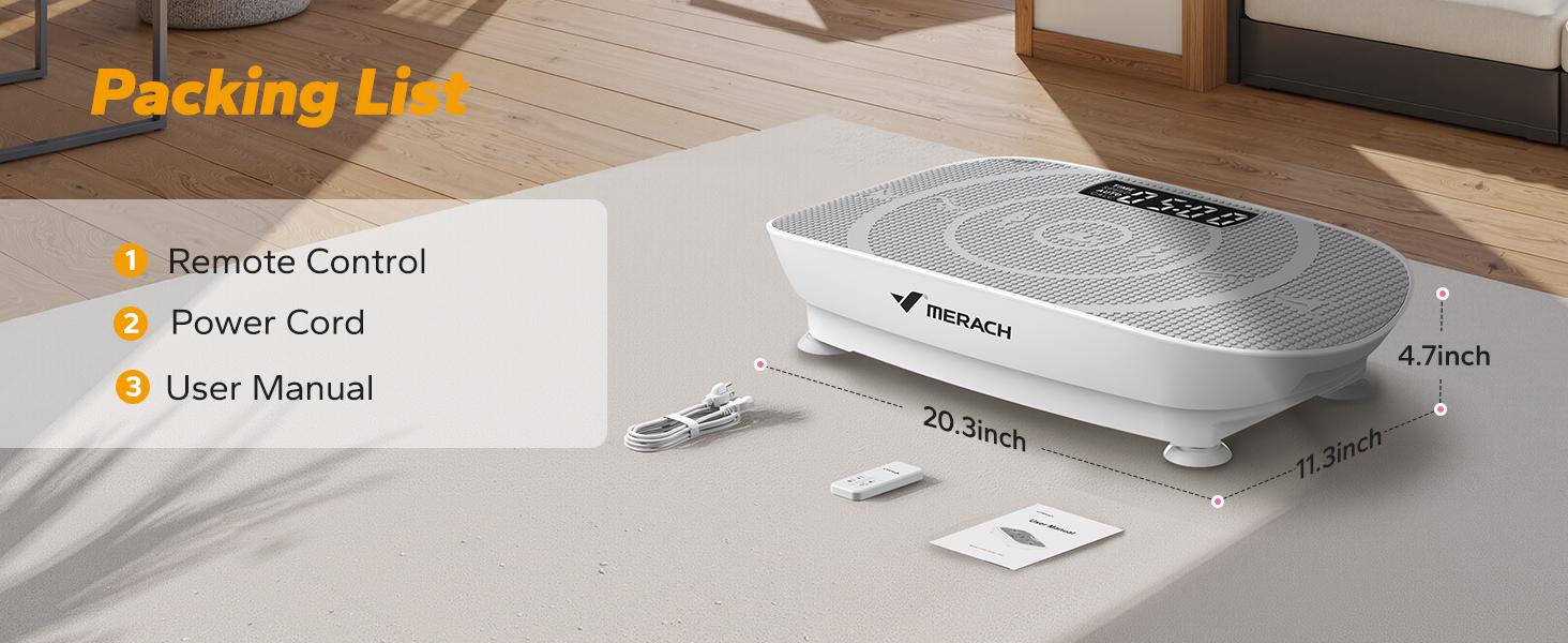 Merach Slim Vibration Plate Exercise Machine, Whole Body Workout Equipment for Women, Bluetooth and Silicone Pedal, Vibration Plate for Lymphatic Drainage, Vibrate Fitness Platform for Home Gym, TikTokShopBlackFriday