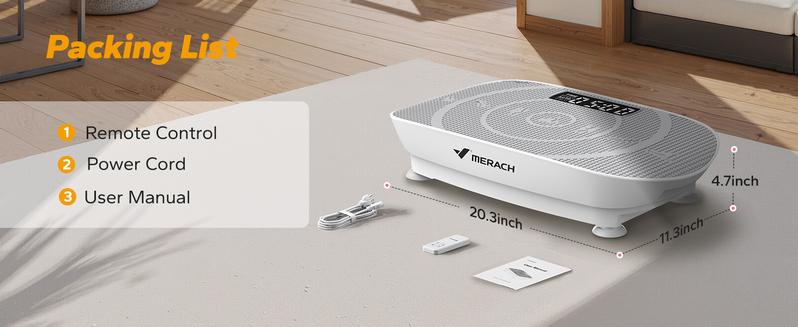 Merach Slim Vibration Plate Exercise Machine, Whole Body Workout Equipment for Women, Bluetooth and Silicone Pedal, Vibration Plate for Lymphatic Drainage, Vibrate Fitness Platform for Home Gym, TikTokShopBlackFriday