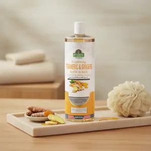 Turmeric & Ginger Body Wash – Gentle Cleansing and Moisturizing Herbal Body Cleanser