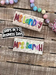 Personalized Dry Erase Chalkboard Eraser with Marker -Teacher Gift, Wooden Eraser- back to school, Teacher Appreciation gift