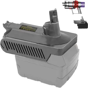 V10 Adapter for Milwaukee M18 18V Lithium Battery Convert to for Dyson V10 SV12 Animal Absolute Motorhead Fluffy Total Cordless Stick Vacuum Cleaner (only Adapter)