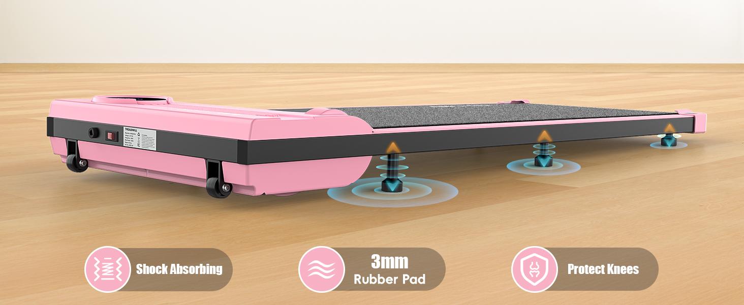 【Spring Glow Up】ANCHEER Five-Color Young Fashion under the Table Walking Pad, Tablet Portable LED Display & Remote Control Vibration Plate Home Gym Equipment Outdoorfun