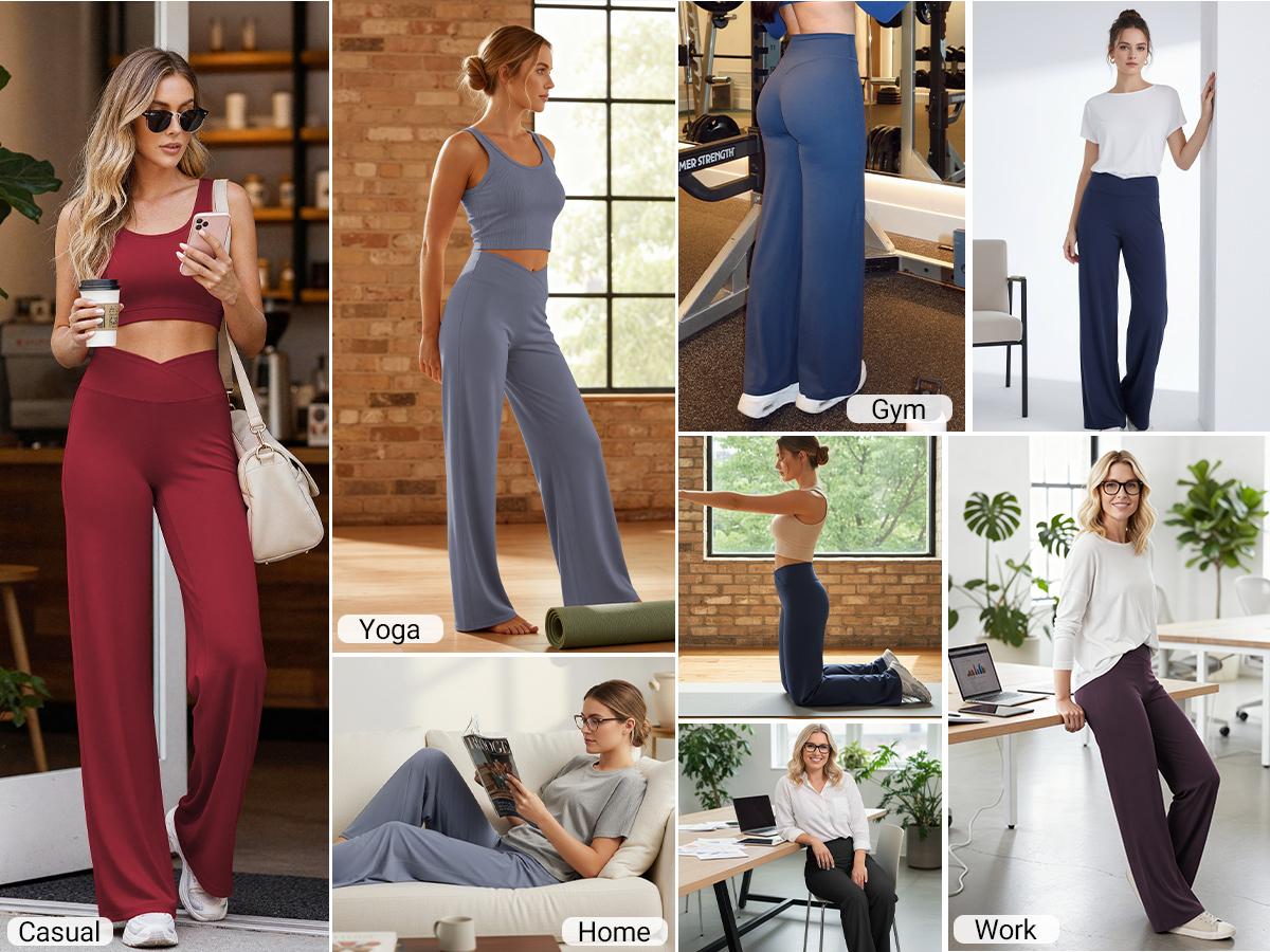 YEOREO Eddiy 31.5" V-Waistband Straight Leggings Women High Waist Stretchy Workout Yoga Pants Cloud-Soft Fabric No Front Seam YEOREO Eddiy 31.5" V-Waistband Straight Leggings Women High Waist Stretchy Workout Yoga Pants Cloud-Soft Fabric No Front Seam