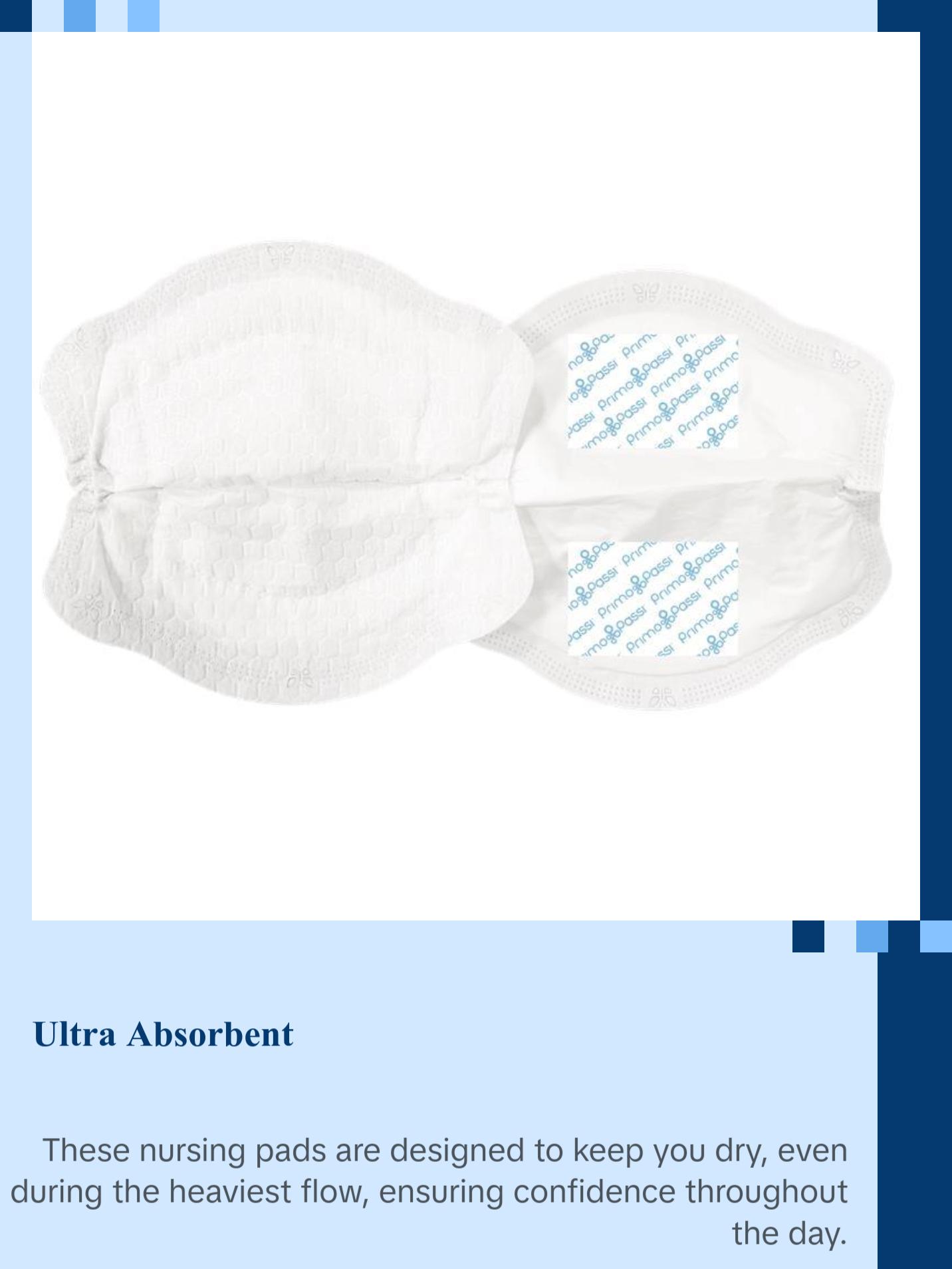 Primo Passi Disposable Nursing Pads, Breastfeeding Pads ultra absorbent, 125 Pack