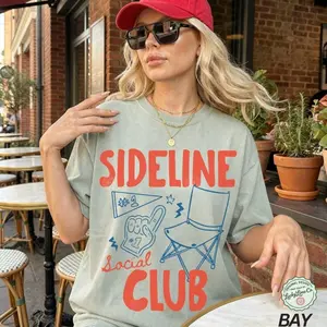 Sideline Social Club Shirt, Baseball Mom Shirt, Sports Mama Tshirt, Soccer Mom Tee, Softball Mom, Football Season, Gameday Tee