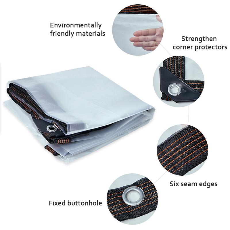 Ultimate Outdoor Shield,6.5 x 9.5 FT Clear Waterproof Tarp – Heavy Duty, UV-Resistant, Tear-Resistant Outdoor Cover for Garden, Greenhouse, Firewood, Patio Furniture, and More outdoorfun