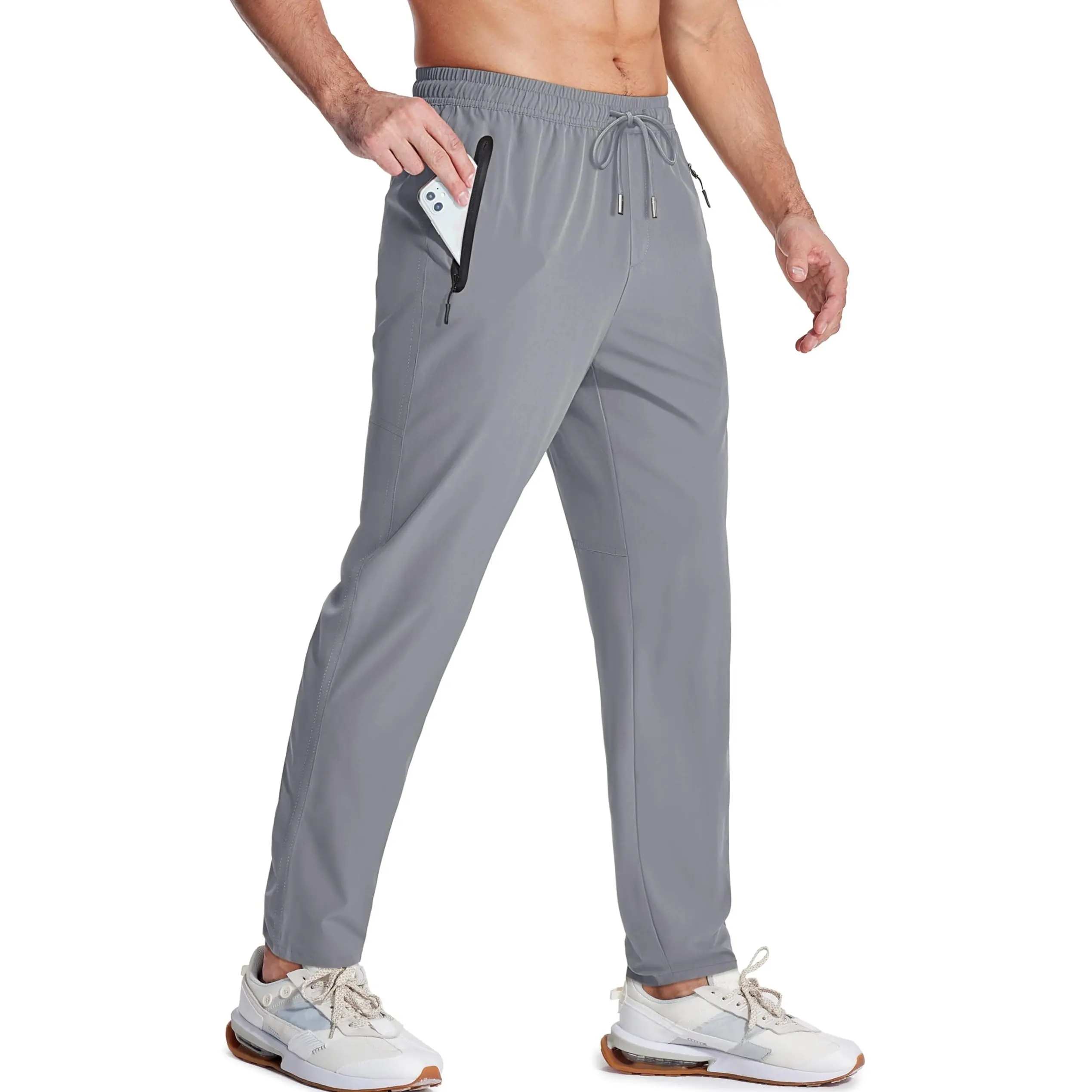 MAGCOMSEN Hiking Pants for Men Lightweight Workout Pants with Pockets Quick Dry Jogging Pants Gym Outdoorfun