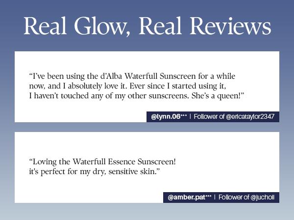 [OFFICIAL d'Alba] Waterfull UV Essence Sunscreen - Lightweight SPF 50+ PA++++ Vegan Sun Care & Facial Moisturizer (1.69 fl oz) Moisture Skincare