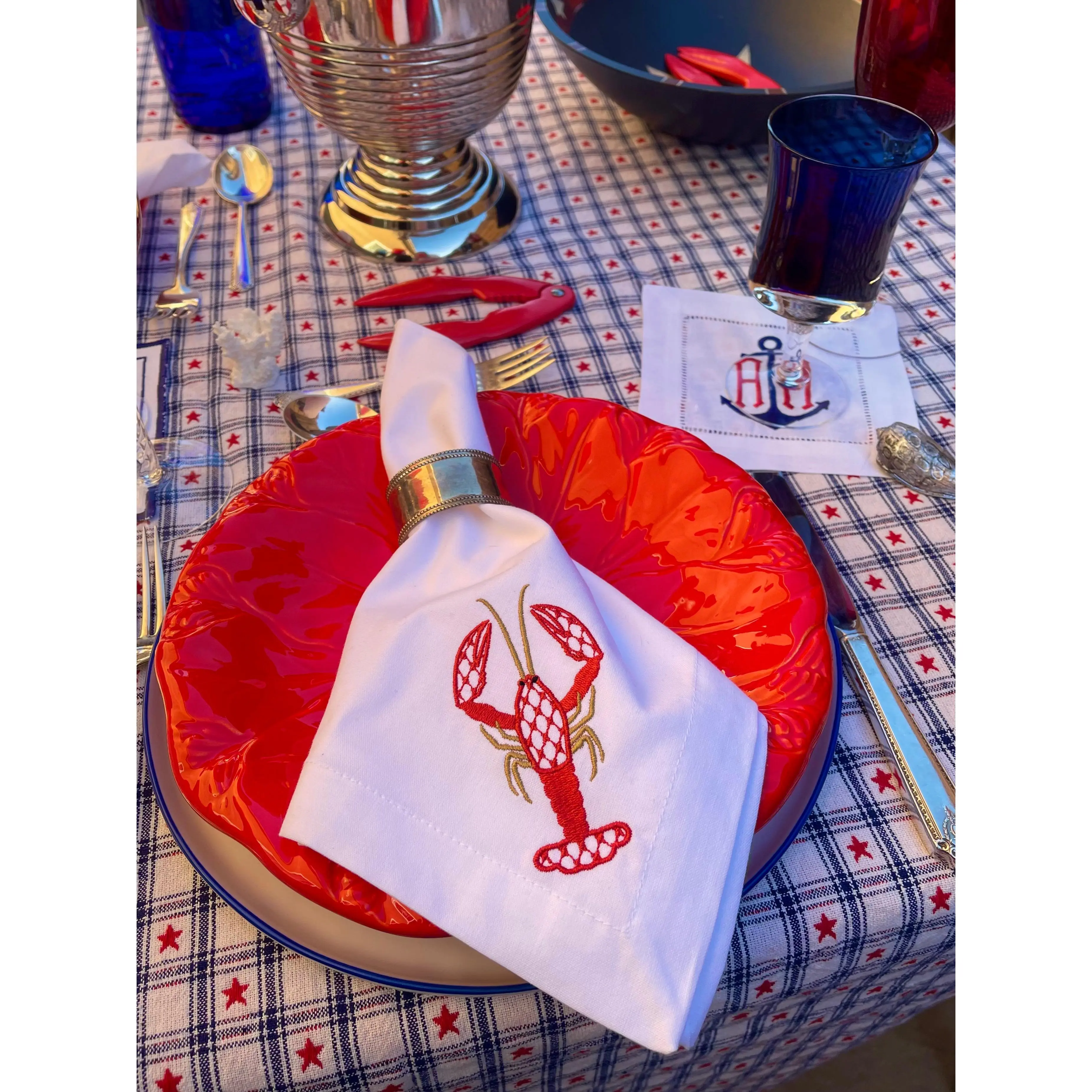Chic Lobster Dinner Napkins