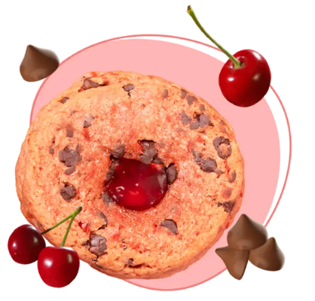 Be Cordial Chocolate Cookie - Sweet Treat with Cherry and Chocolate Chunks, Ideal for Snacking