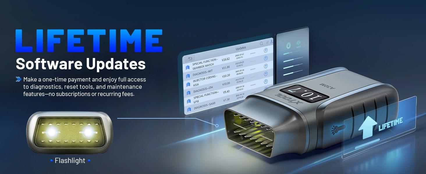 XTOOL A30M 2.0 Professional OBD2 Scanner | Full System Diagnostics + 26+ Service Resets + Bi-directional Control | 128 Car Brands & Lifetime Free Updates