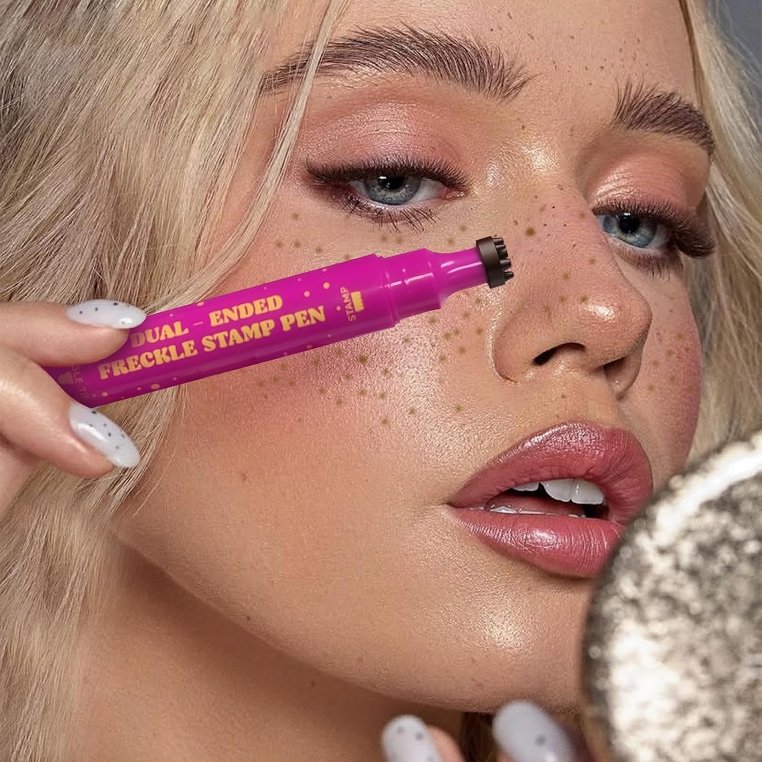 Waterproof Freckles Pen: Faux Freckle Stamp and Fine Tip Eyeliner for Realistic, Long-Lasting Freckles and Effortless Makeup, Perfect for Daily Wear and Cosplay Waterproof Freckles Pen: Faux Freckle Stamp and Fine Tip Eyeliner for Realistic, Long-Lasting Freckles and Effortless Makeup, Perfect for Daily Wear and Cosplay
