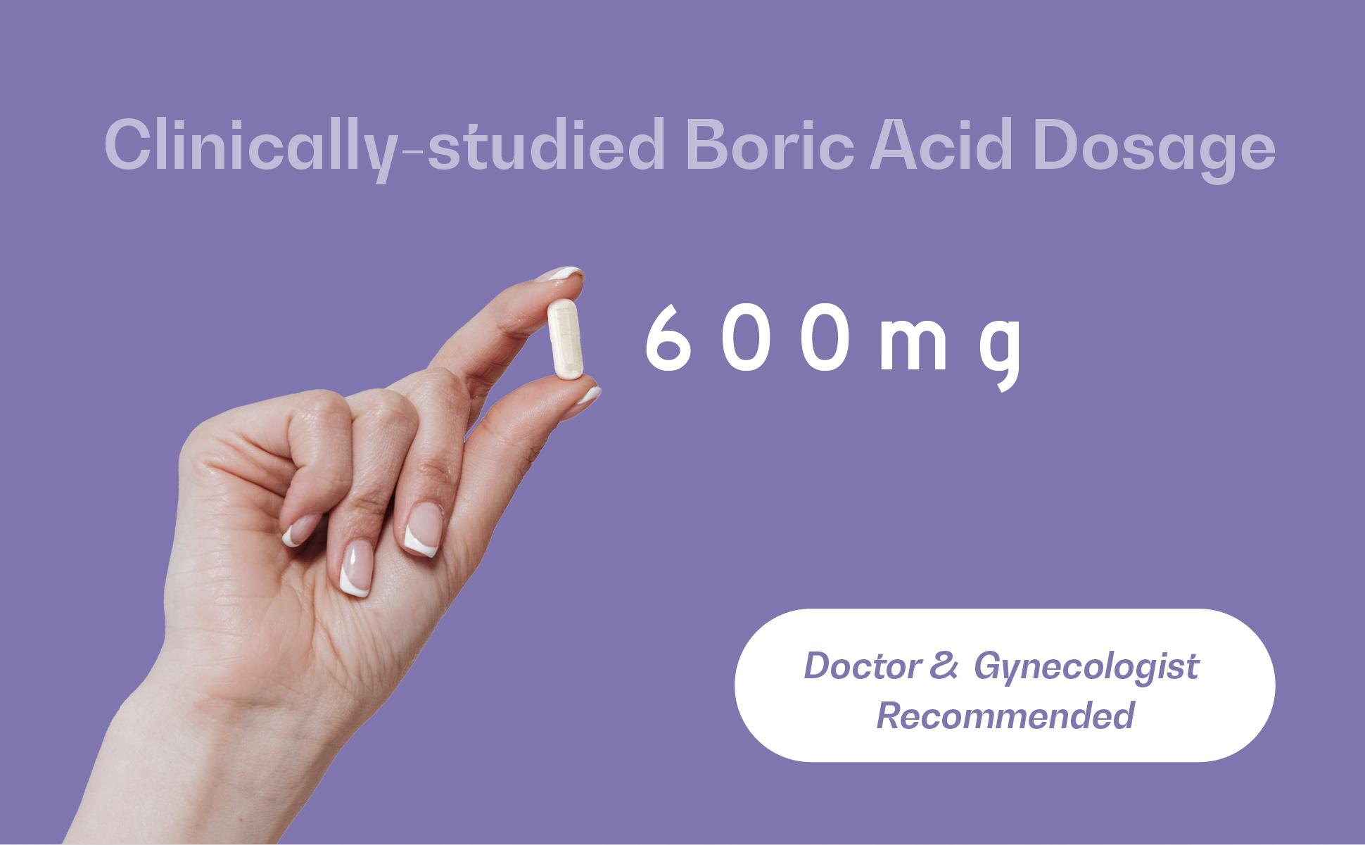 VWELL Boric Acid Vaginal Suppositories 30 Counts Blister Pack - Maintains and Balances Healthy Vaginal pH & Microbiome to Manage Odor Itch Burning Irritation Intimacy - Doctors Recommended for Women