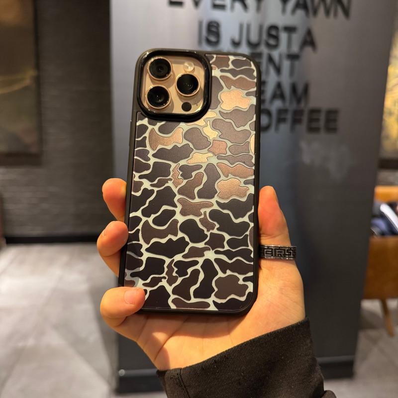 Compatible with for iPhone 17 Pro Max/16 Pro/15 Pro/14/13/12 Pink Leopard, Brown Leopard, Purple Floral Cat  phone case-LJK12-1
