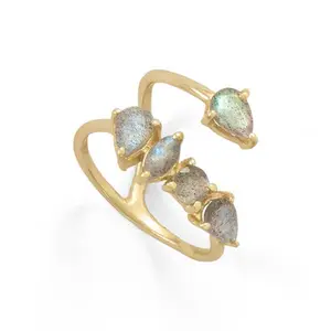 Labradorite Wrap Ring 14K GP