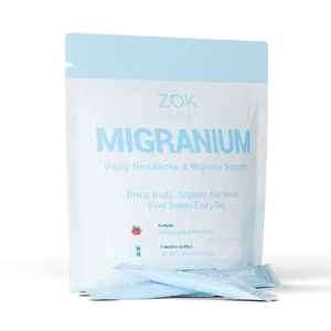 Migranium: Lemon Lime - The anti-headache powder with magnesium, vitamins & brain-boosting formula.