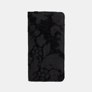 Victorian Blossom Black/Black Checkbook Cover